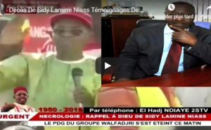 Décès de Sidy Lamine Niasse: Le témoignage de Elhadj Ndiaye 2Stv