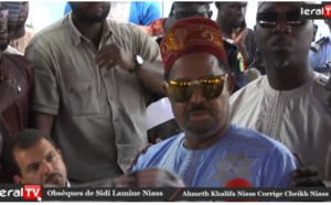 Vidéo : La déclaration de Ahmad Khalifa Niasse, après l'enterrement de son frère, Sidy Lamine Niasse