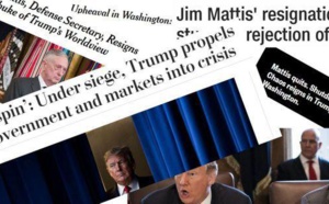 "Le chaos règne" à Washington après la démission du secrétaire à la Défense