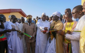Photos :  Macky Sall a inauguré samedi le forage de Touba Rouf dans la région de Louga