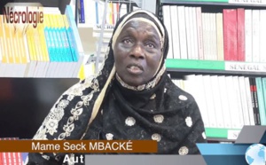 Nécrologie: Décès de l'écrivaine Mame Seck Mbacké