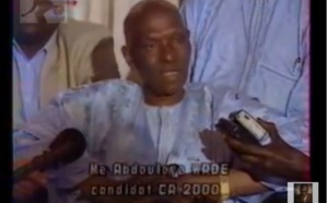 Vidéo : Quand Wade, Khalifa Sall, Général Lamine Cissé réagissaient au 1er tour de la présidentielle de 2000