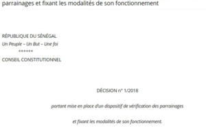 Vérification de parrainage : voici comment procède le Conseil constitutionnel