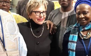 Vidéo-L'arrivée de Viviane Wade à l’aéroport Blaise Diagne