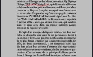 Ousmane Sonko avait "défendu" Tullow Oil dans son livre "Pétrole et gaz au Sénégal : Chronique d’une spoliation" 