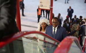 Le Président de la République Macky Sall vient d’inaugurer la nouvelle Gare de Dakar après la réception technique du Train Express Régional
