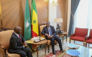 Photos : Abdoulaye Diop, l’ancien ministre de l’Économie et des Finances reçu par Macky Sall
