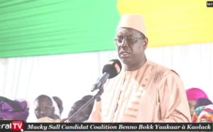 VIDEO - Macky Sall: "Les élections ne sauraient être un prétexte pour installer de l'anarchie dans le pays"
