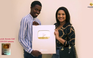 MARODI a reçu son trophée Youtube Awards Gold