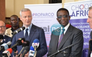 PHOTOS - Lancement du programme "Choose Africa", par Bruno Le Maire et Amadou Bâ, ministre de l'Economie et des Finances de la France et du Sénégal