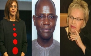 L'axe Syndjély Wade - Aziz Sow - Viviane Wade.