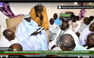 Université de Touba : la famille de Serigne Fallou Mbacké offre 313 millions à Serigne Mountakha Mbacké