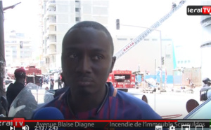 VIDEO - Incendie sur l’avenue Blaise Diagne : « il n’y avait pas de branchements irréguliers », selon un témoin