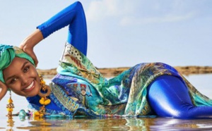 Halima Aden : la première mannequin à poser en burkini et hijab de sport
