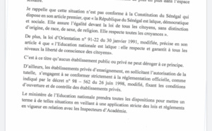 Actes discriminatoires d’ordre socio-culturel dans les écoles : Le Ministère de l’Education nationale menace et précise