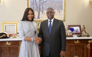 VIDEO - Naomi Campbell reçue par le Président Macky Sall 