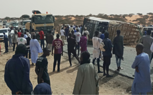 Kaolack : Un bus se renverse, fait 5 morts et plus de 50 blessés