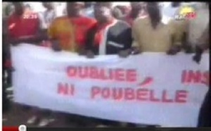 Grande mobilisation à Tamba pour la libération de Noël Séck et contre la candidature de Wade