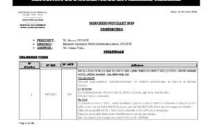 Tribunal du Commerce: Délibérés des Audiences de la Première Chambre du mercredi 3 juillet 2019