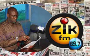 Revue de Presse ZIK FM du 8 Juillet 2019 par Ahmed Aidara