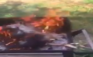 VIDEO - Elle brûle ses greffages, conformément au Ndigël de Serigne Mountakha, le Khalife général des Mourides