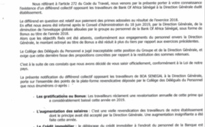 Réduction des primes: Les employés de la BOA comptent se faire entendre…