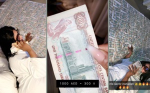 VIDEO - Depuis Dubaï, Diaba Sora montre sa puissance, elle dort sur des billets…