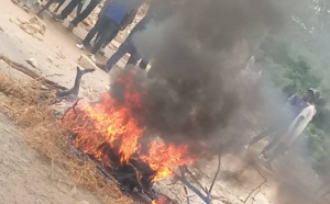 Sicap Mbao inondé : des jeunes barrent la National 1