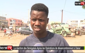 La réaction des sénégalais après le désencombrement à Dakar
