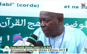 VIDEO-Serigne Sagouy Sylla Daara, ex-pensionnaire du Daara de Koki: " Cheikh Ahmed Sakhir Lo fut un marabout hors pairs… »
