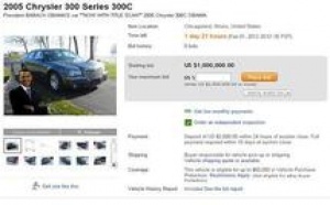 L'ancienne voiture d'Obama à 1 million de dollars sur eBay