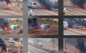 (Photos): Le pipeline de Dalifort, au niveau des rails a pris feu ce lundi matin…