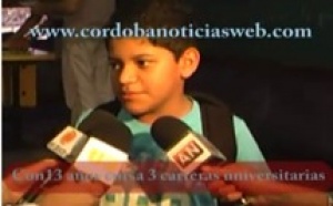 A 13 ans, il suit trois formations universitaires (vidéo)