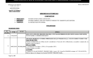 Tribunal du Commerce: Délibérés des Audiences du mercredi 9 octobre