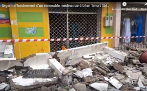 VIDEO - Médina, Rue 6: Un balcon s'effondre, fait un mort et 3 blessés