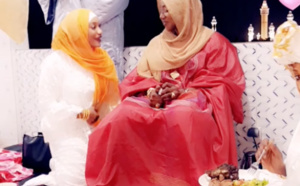 VIDEO - Magal Touba: Bébé Bass, la femme de Pape Diouf en toute complicité avec Sokhna Baly Mountakha