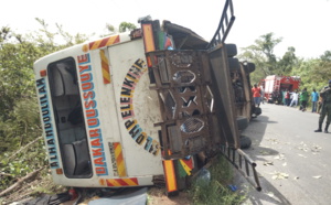 Bignona: un bus se renverse, 3 morts et des dizaines de blessés