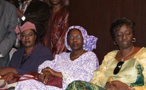 Les dames de Macky à la conférence de presse de leur leader