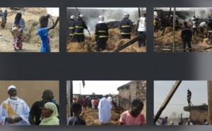 (Photos)- Kaolack : Incendie chez Imam Alioune Ndao