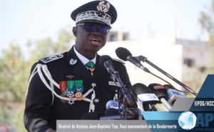 HAUT COMMANDANT DE LA GENDARMERIE ET DIRECTEUR DE LA JUSTICE MILITAIRE: Général Jean-Baptiste Tine, un expert de la sécurité aux commandes de la Maréchaussée !