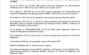 PRODAC - GREEN 2000: Comment l'Armp a couvert un gré à gré de 3 milliards de FCfa (Documents)
