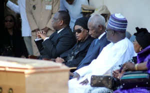 Levée du corps de Mme Colette Senghor: le Président Macky Sall et l’ex-chef de l’Etat, Abdou Diouf présents à la cérémonie