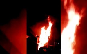 Incendie de l’usine La Rochette : le feu toujours pas maîtrisé à 7 heures