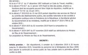 Macky Sall réquisitionne tous les agents de la SDE (décret)