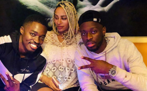 PHOTOS - Pod en toute complicité avec Dadju et Maître Gims
