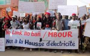 Marche contre la hausse du prix de l’électricité: Diourbel, Mbour, Kaffrine et Kolda ont battu le macadam
