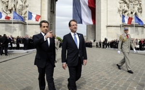 Deux présidents sous l'Arc de triomphe
