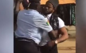 VIDEO- les images de l'arrestation musclée  de Thiat  par la police