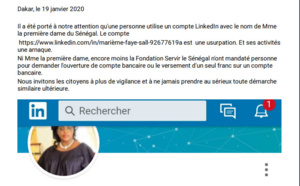 Un arnaqueur se fait passer pour la Première dame sur Linkedin