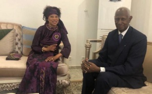 PHOTOS - Retrouvaille chaleureuse entre Me Aissata Tall Sall et Abdou Diouf